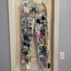 Mickey Mouse Small Art Graffiti Lounge Pajama Pants ~ Brand Bazar Modern